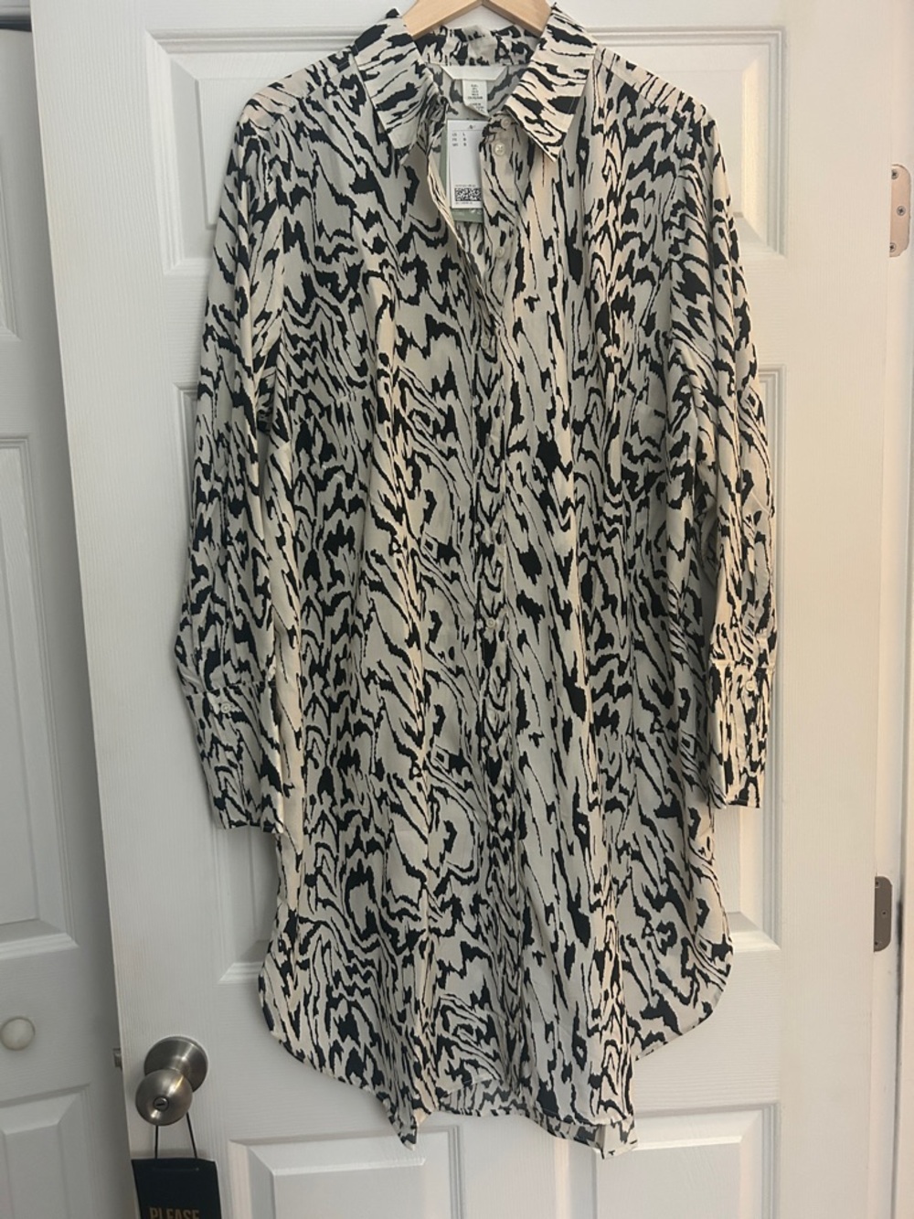HM Lyocell blend shirt dress